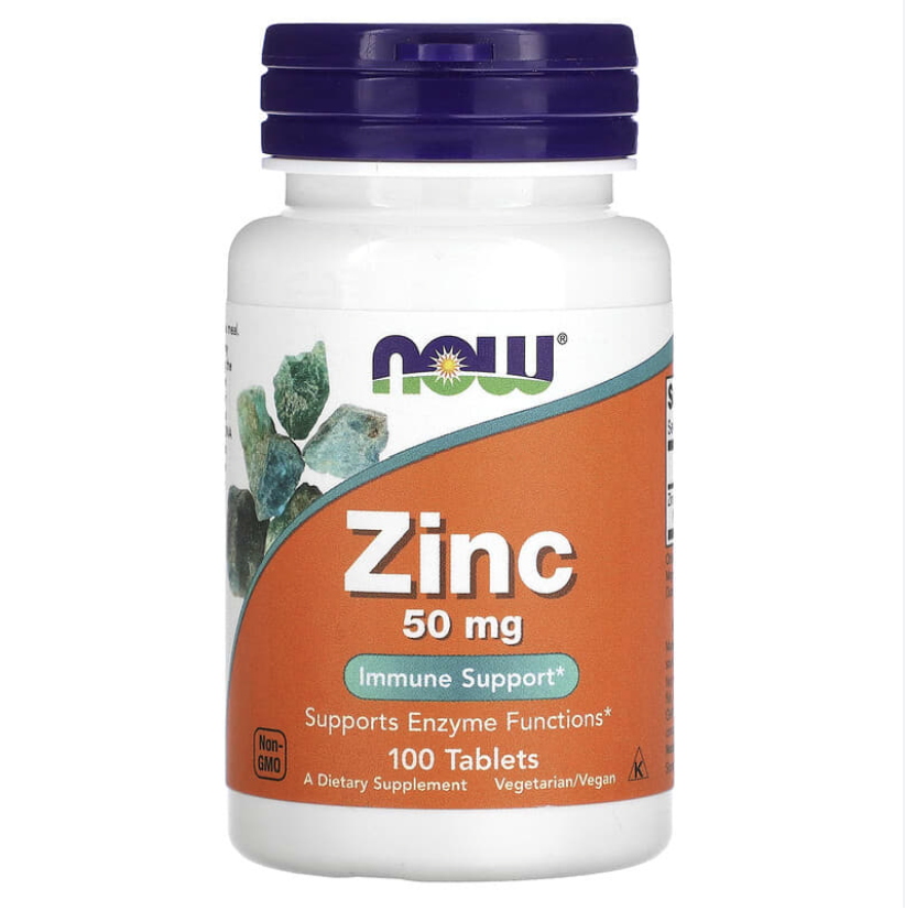 Zinc Gluconat 50 mg 100 tablete Now Foods
