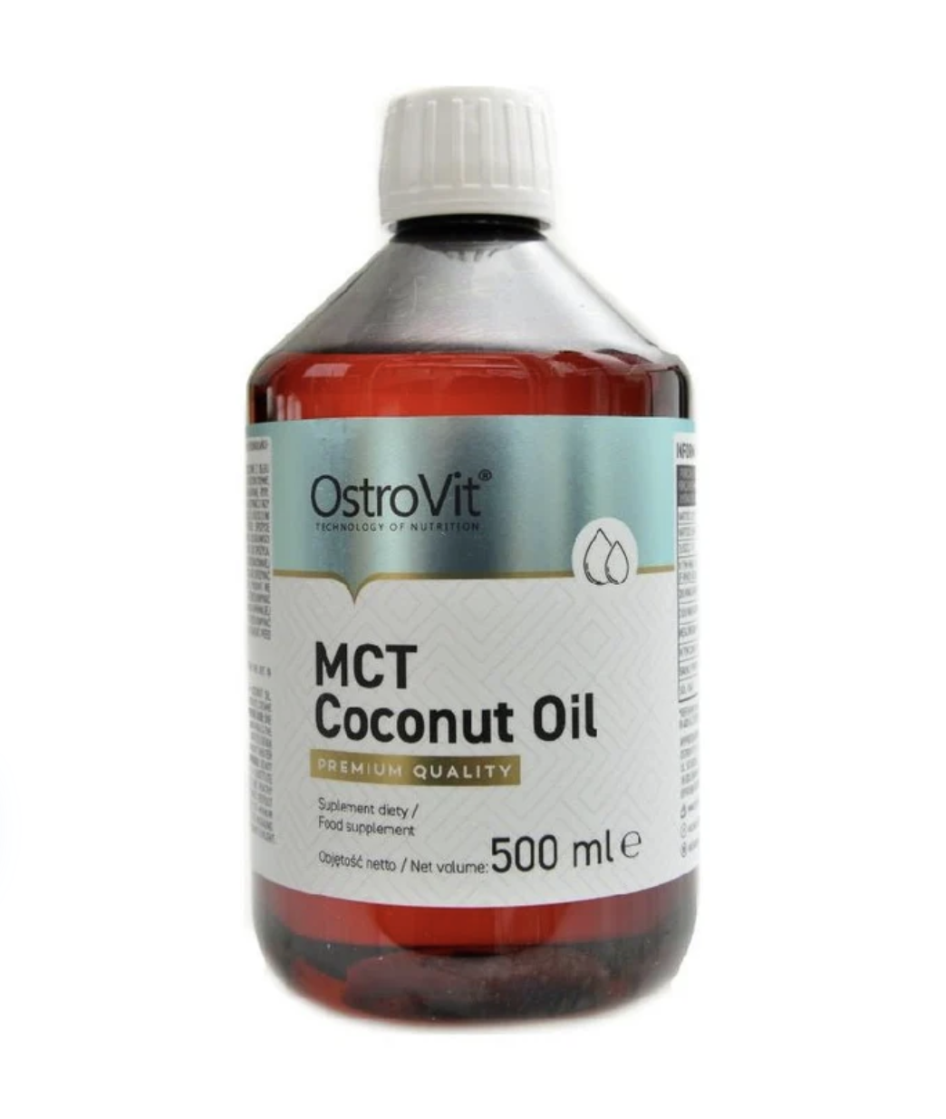 Ostrovit MCT Coconut Oil 500ml – Ulei MCT Pur din Nucă de Cocos, C8 + C10