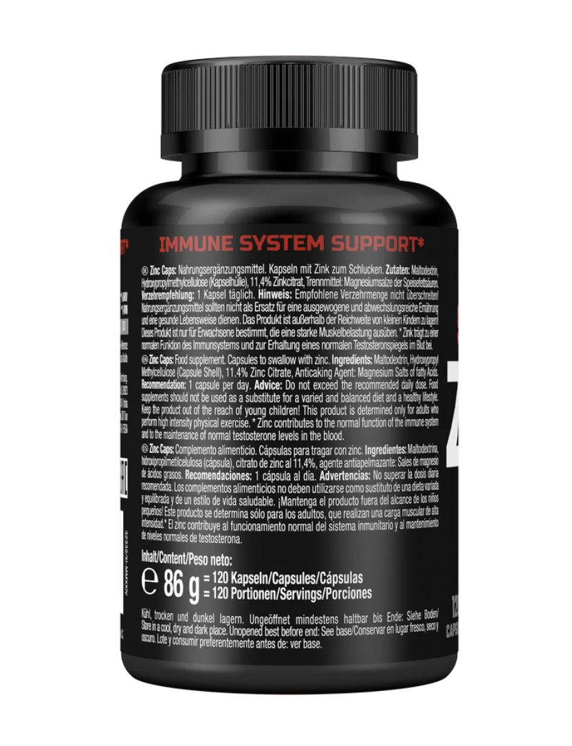 Weider Strong Zinc 120 Capsule ingrediente mod de utilizare immune system support