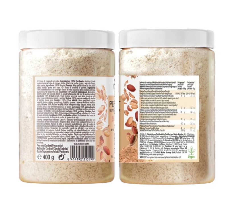 Weider Peanut Butter Powder 400g valori nutritionale ingrediente