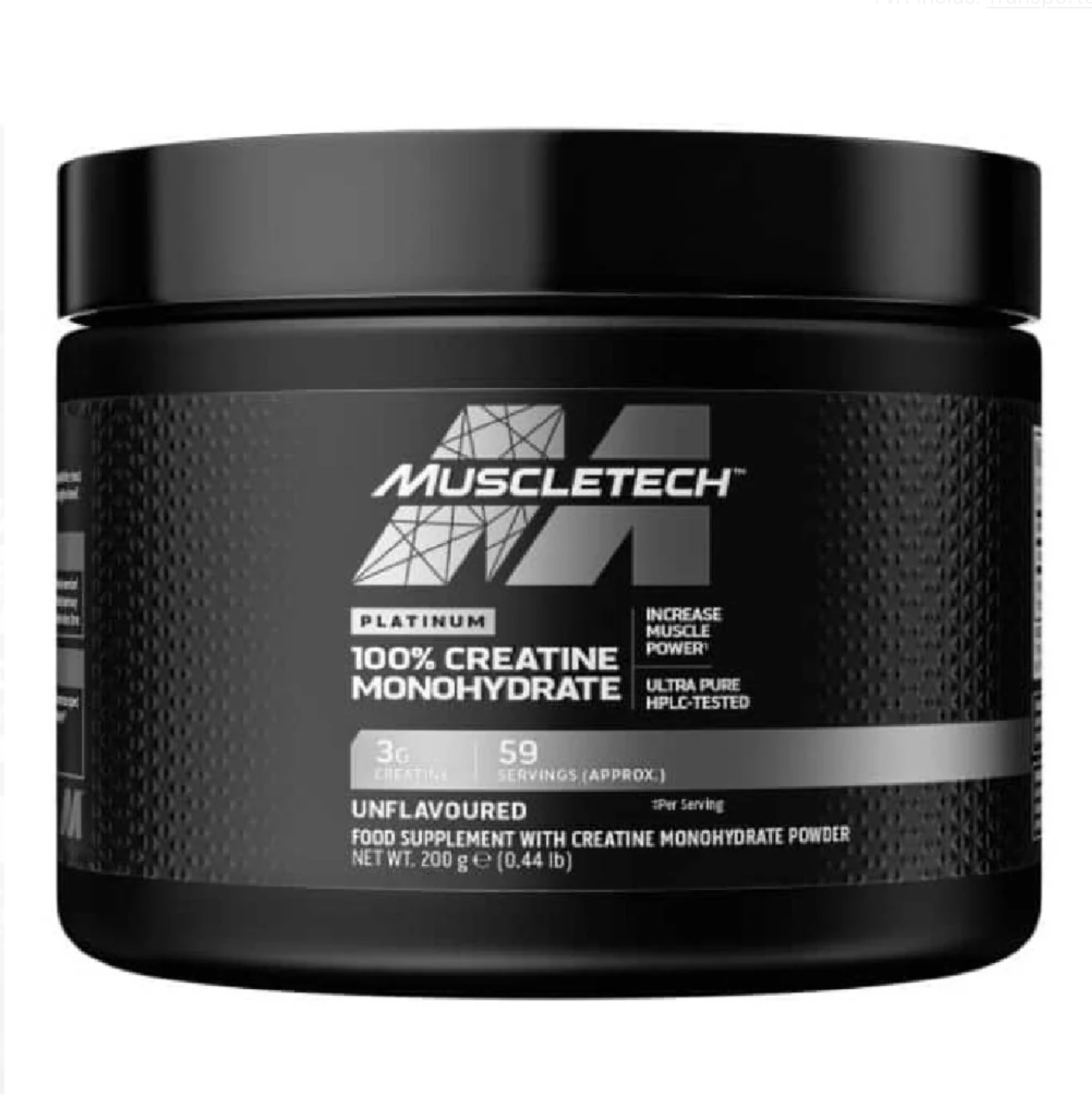 100% Platinum creatina monohidrata 200g Muscletech