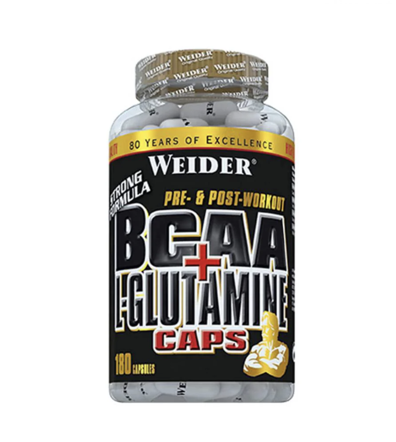 BCAA + L-glutamina 180 capsule Weider