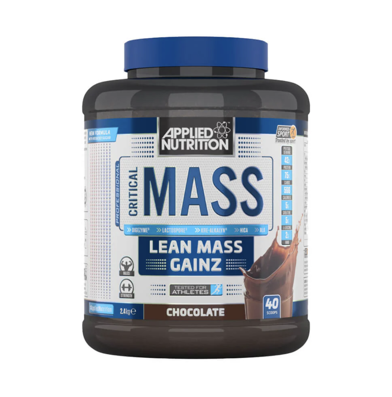Critical Mass Professional 2.4kg, pudra, Applied Nutrition, Mix pentru crestere masa musculara