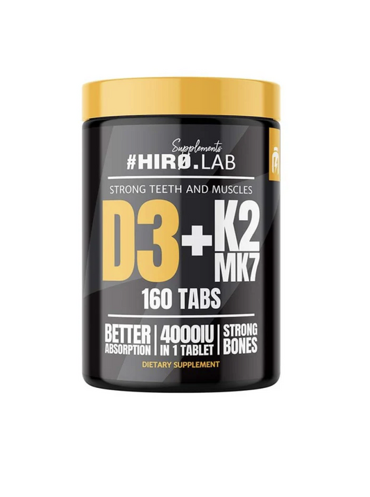 Vitamina D3+K2 MK7 160 tablete Hiro.Lab