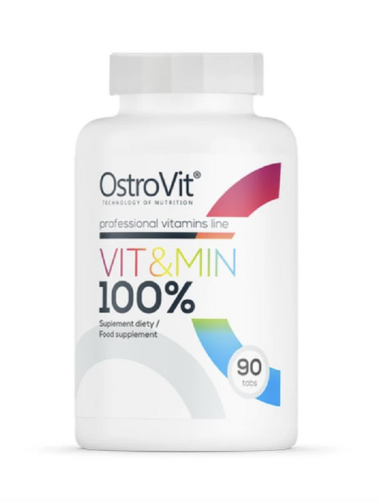 Vit&Min 100% 90 tablete Ostrovit Complex de vitamine si minerale