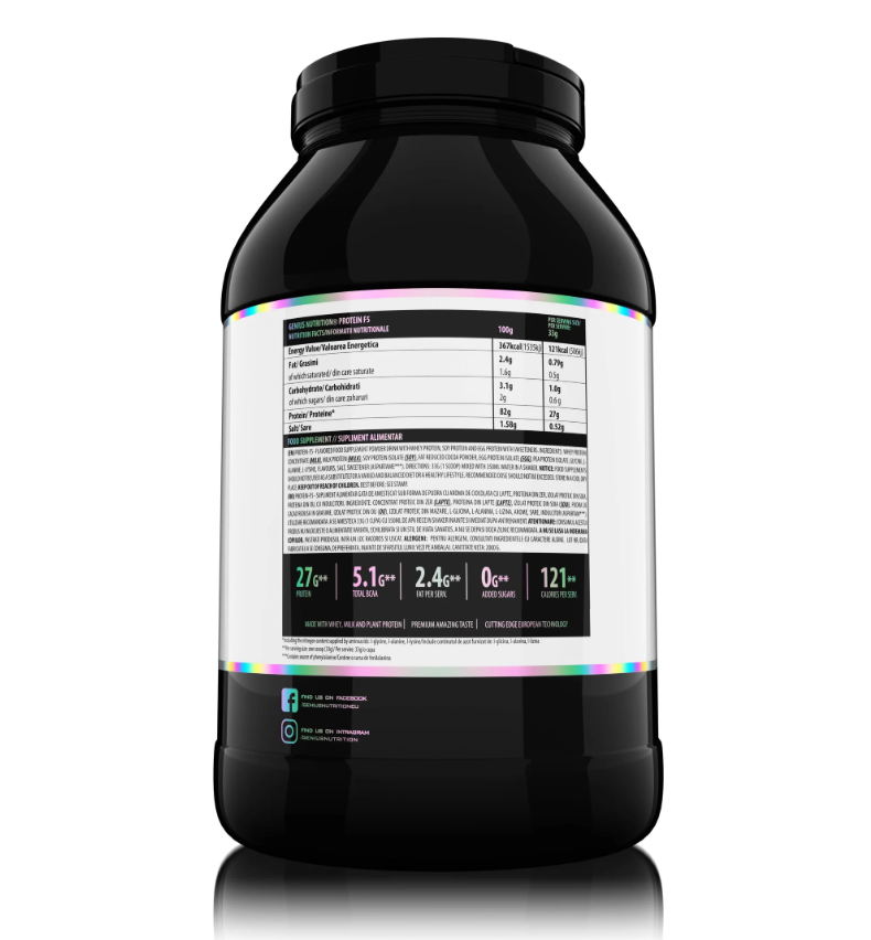 PROTEIN-F5 2000g 61 serv Genius Nutrition