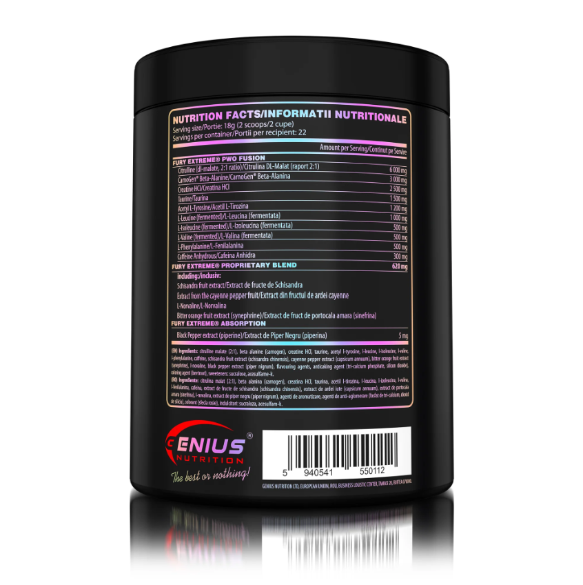 FURY EXTREME 400g Genius Nutrition