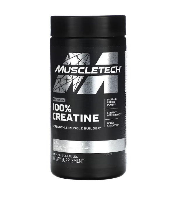 MuscleTech Platinum 100% Creatine 100 Veggie Capsule