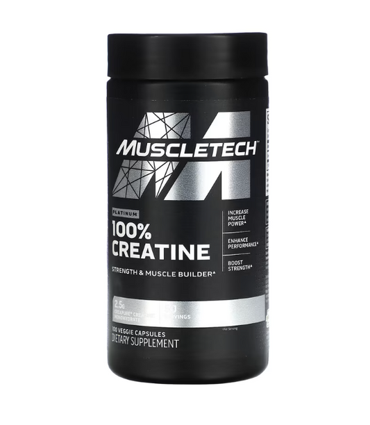 MuscleTech Platinum 100% Creatine 100 Veggie Capsule