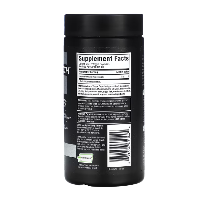 MuscleTech Platinum 100% Creatine 100 Veggie Capsule