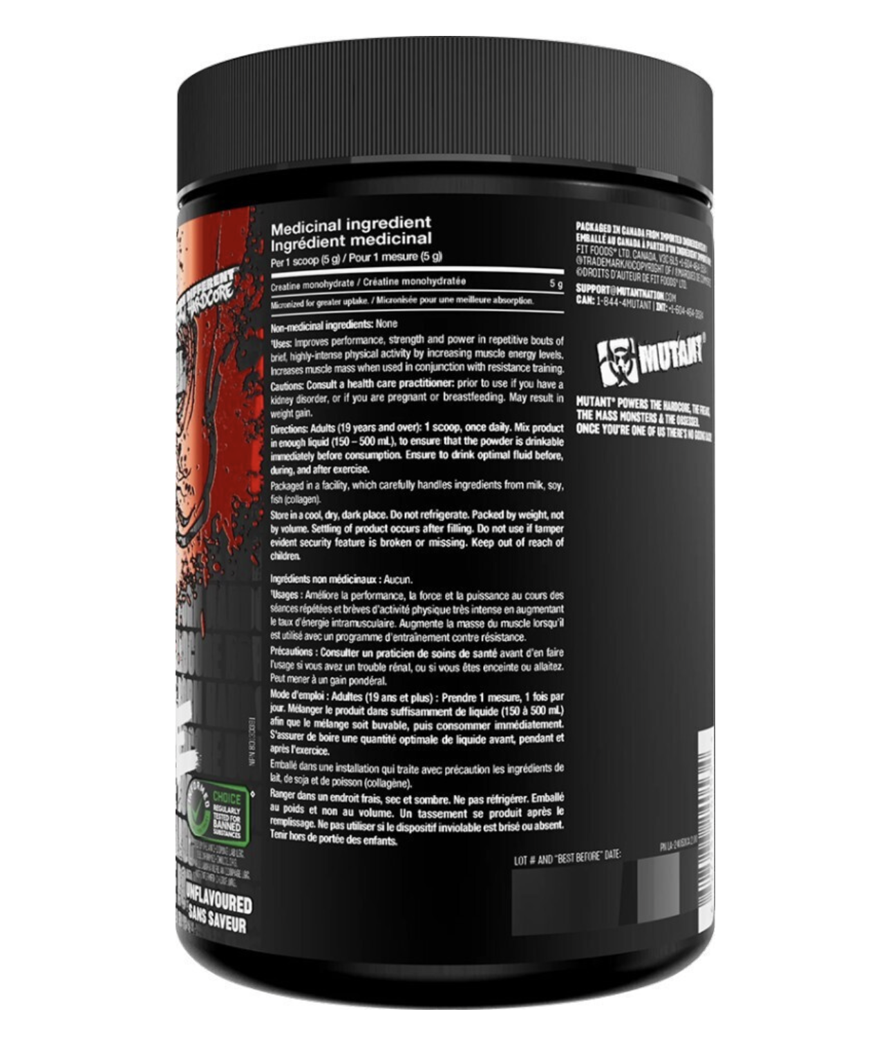 Mutant creatina monohidrata micronizata 300gr