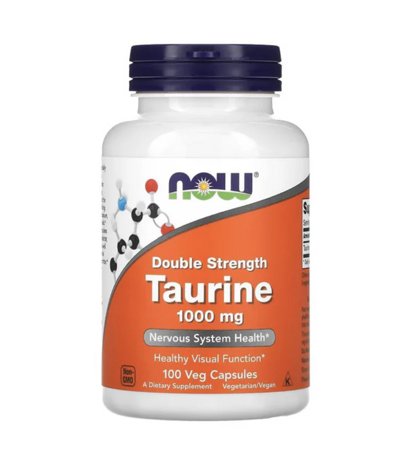 Taurina Double Strength 1000mg 100 capsule Now Foods