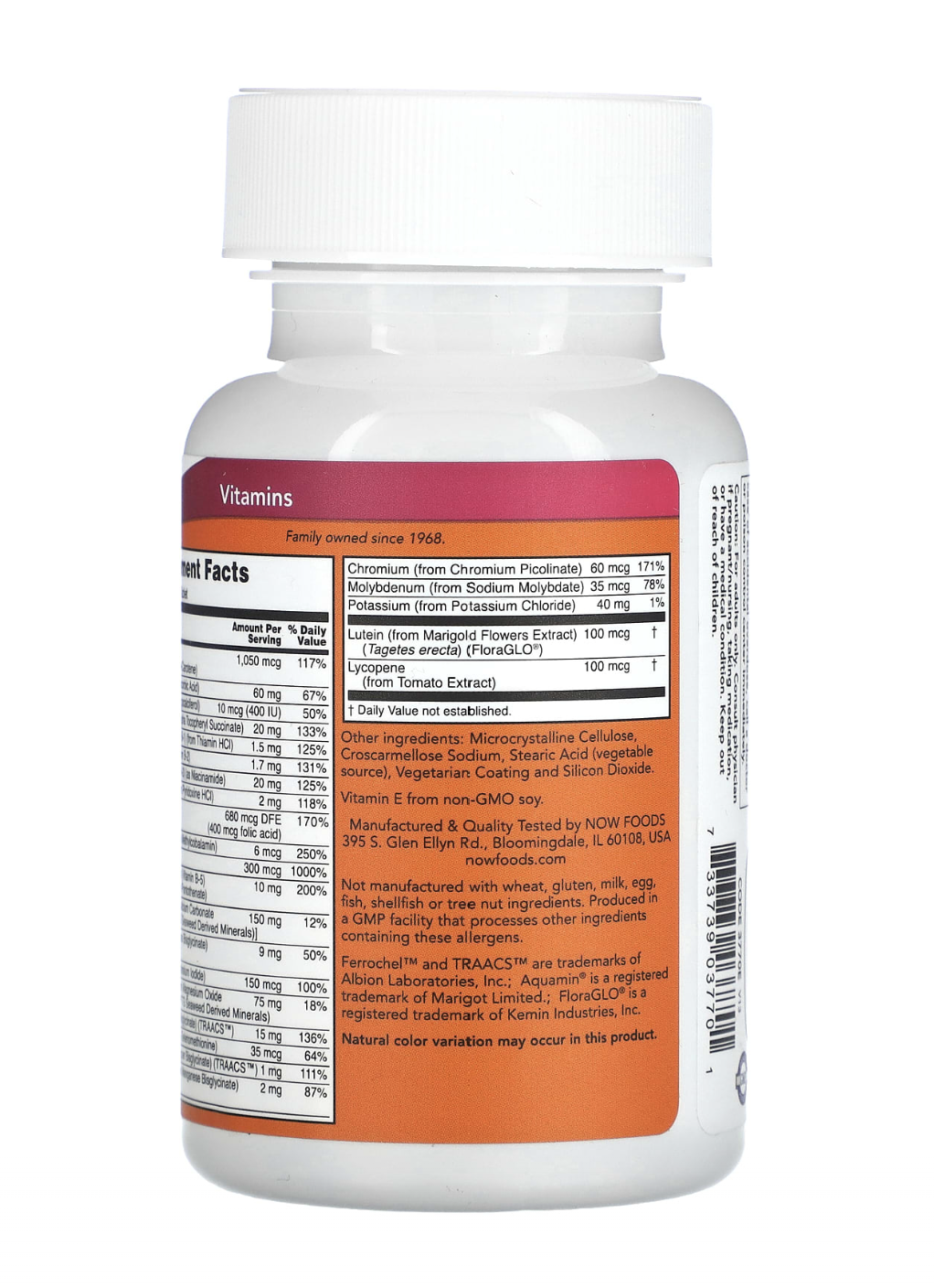 Multivitamine Daily Vits Now Foods 100 tablete