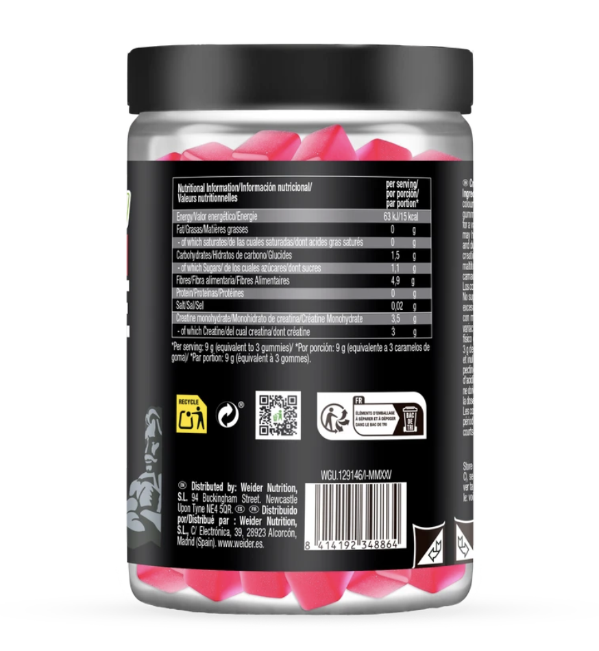 Creatine GUMMIES micronized 60 jeleuri Weider