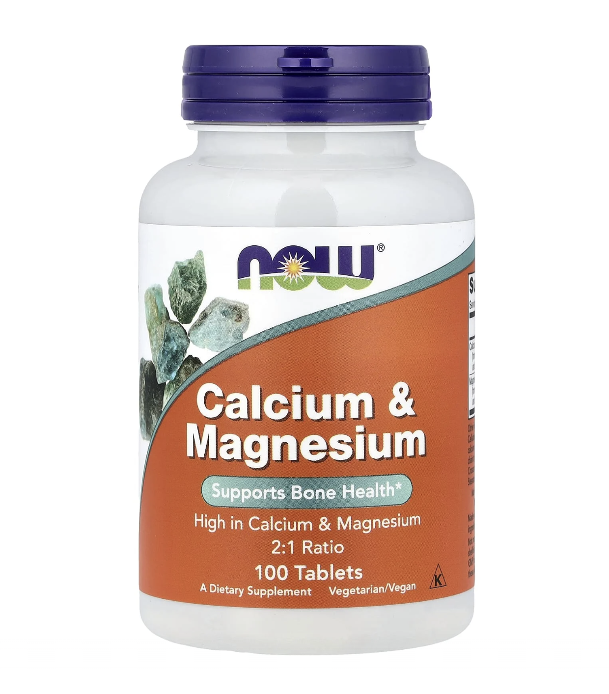Calciu si Magneziu Now Foods 100 tablete