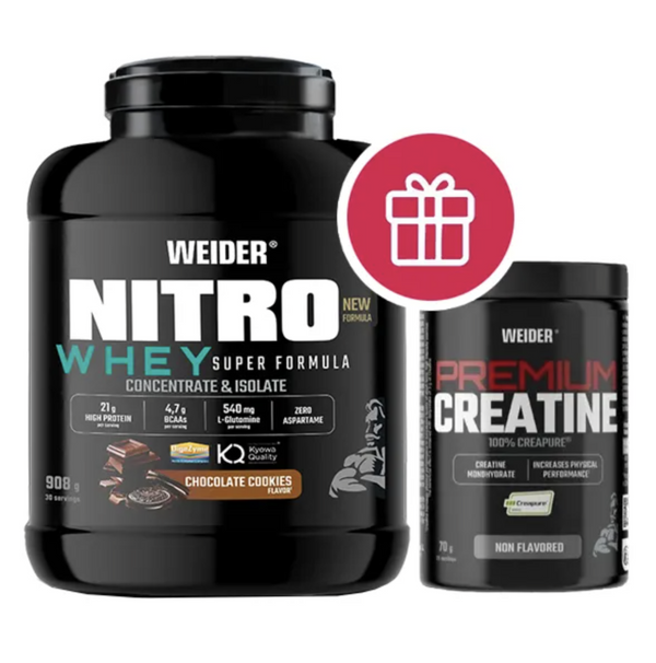 Weider Nitro Whey Super Formula 908g + CADOU premium creatine 20 serviri
