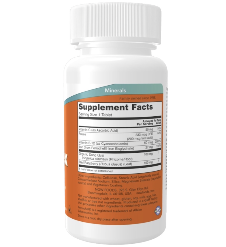 Iron Complex NOW Foods 100 tablete