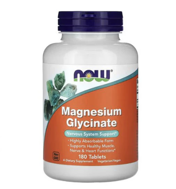 Magnesium Glycinate NOW Foods 180 tablete 100mg