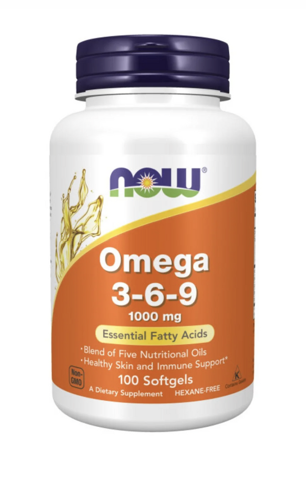 Omega 3-6-9 NOW Foods 1000mg 100 softgels