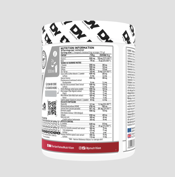 Slender 450g pudra Dorian Yates Arzator grasimi