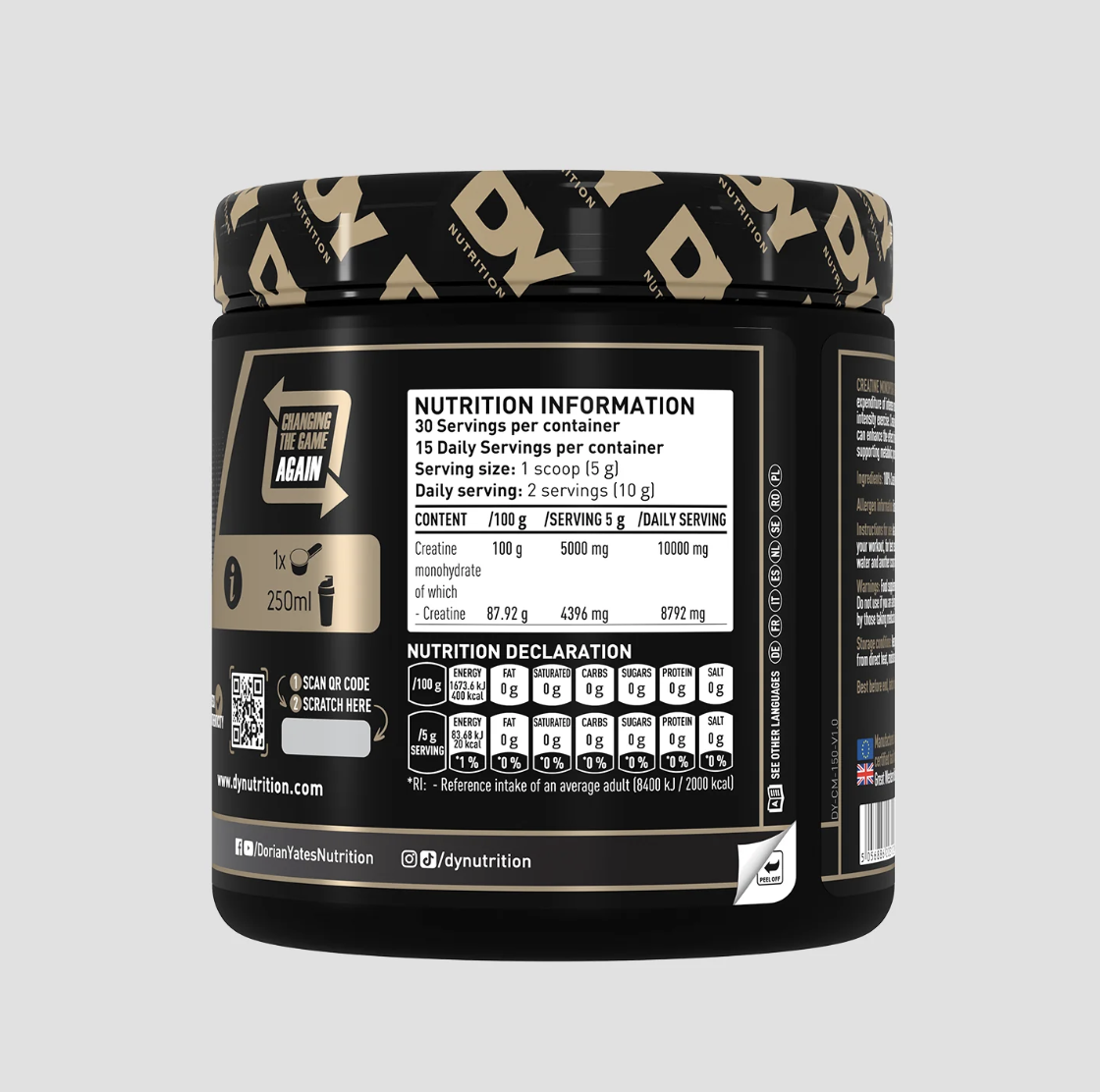 Creatina monohidrata pudra 150g Dorian Yates