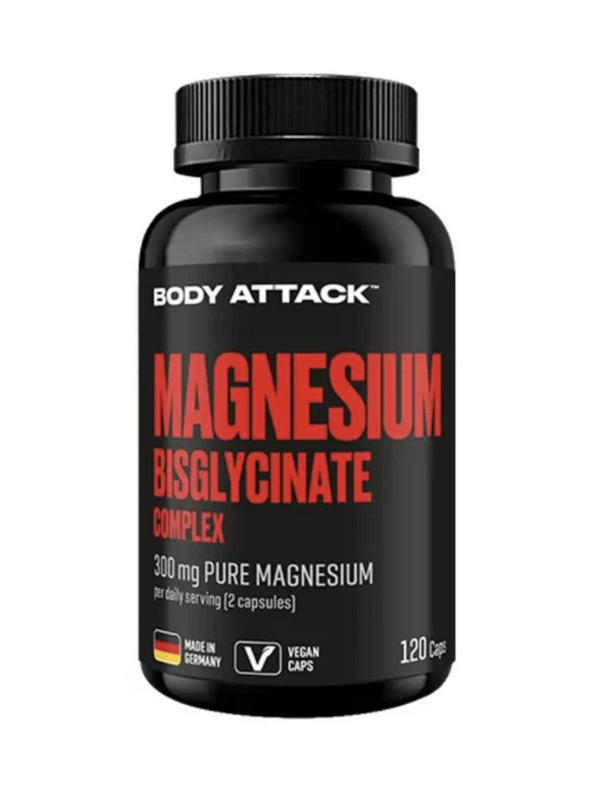 Body Attack Magneziu Bisglicinat 120 Capsule – 300mg/Porție