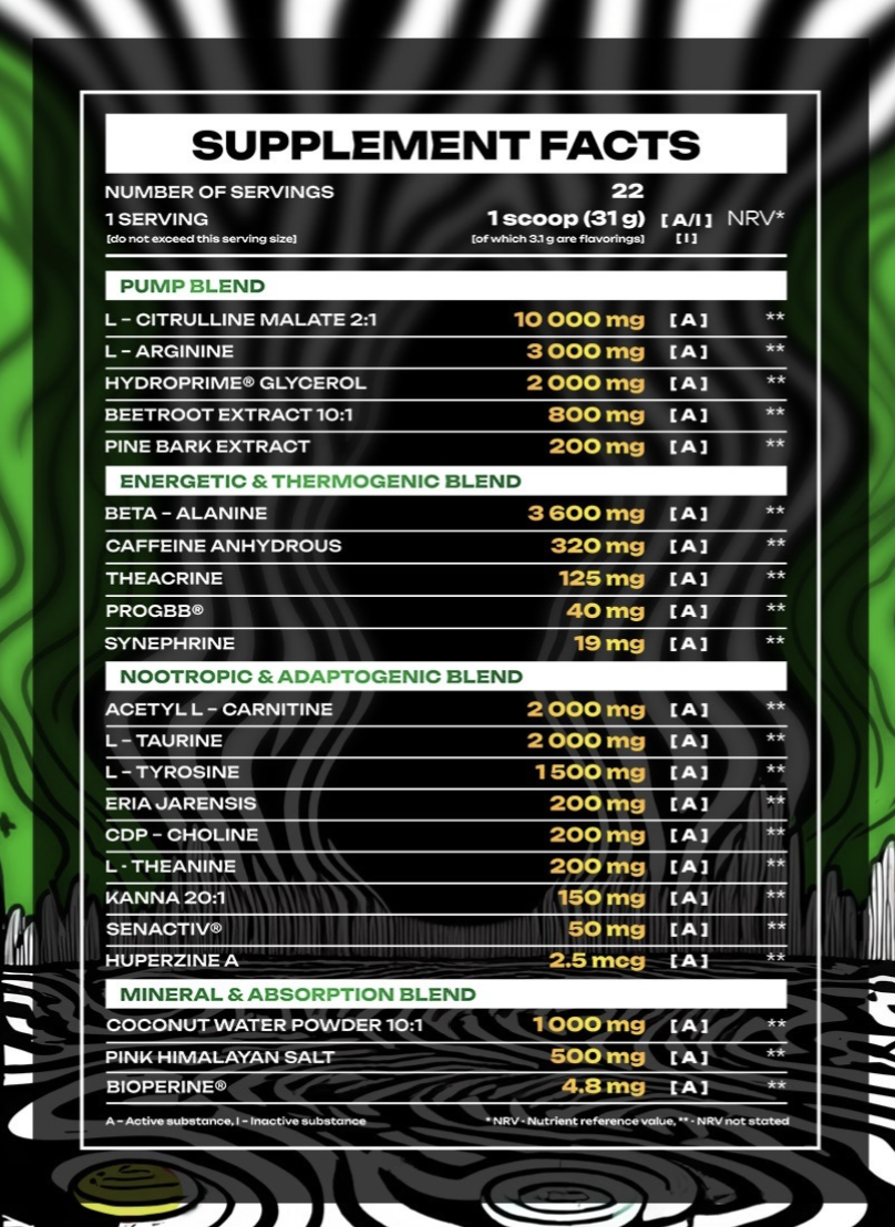Veiny Galaxy Reborn Pre-Workout 680g