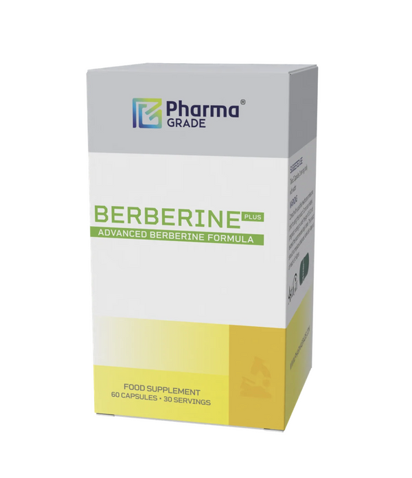 Pharma Grade® Berberine Plus 60 Capsule – Berberina HCl 1200mg + Schinduf + AstraGin® | 30 Porții