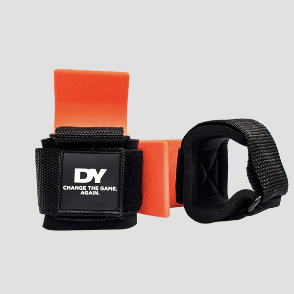 Set 2 chingi pentru ridicare greutati cu carlig, DY Nutrition
