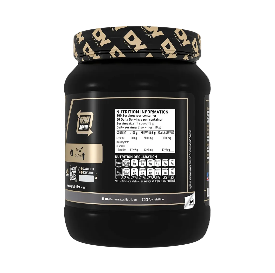 Creatina monohidrata pudra 500g Dorian Yates