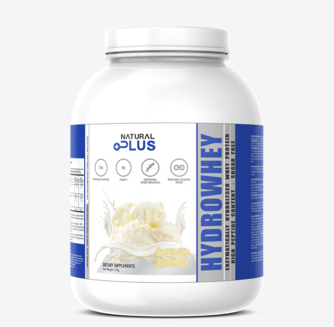 Natural Plus HydroWhey Protein – 2kg