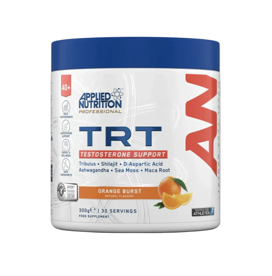 Applied Nutrition TRT Testosterone Support – 300g | D-Aspartic Acid 3200mg + Ashwagandha + Shilajit | 30 Porții