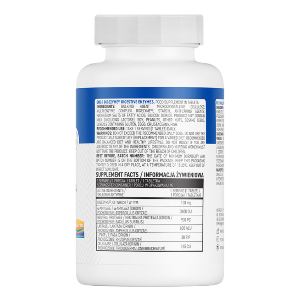 DigeZyme® Digestive Enzymes OstroVit 90 tablete