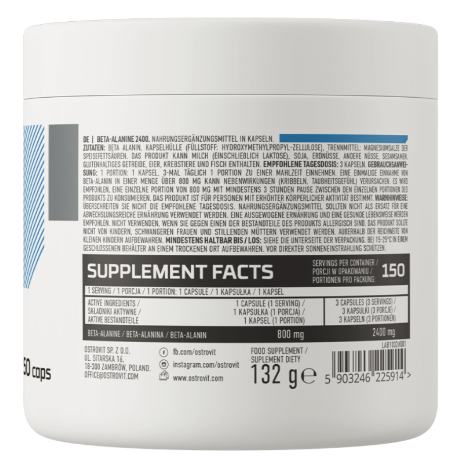 Beta-Alanine 2400 OstroVit 150 capsule