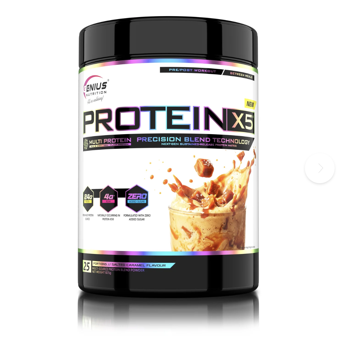 Genius Nutrition Protein X5 825g - Caramel Sarat