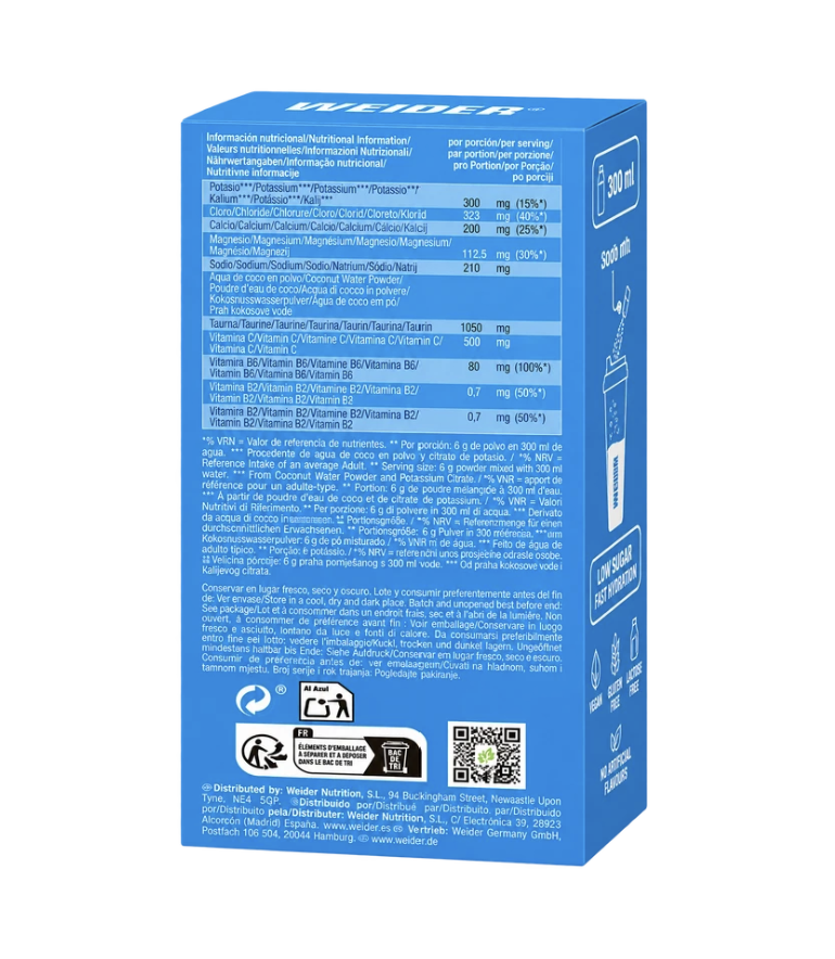 Weider Hydration Electrolyte Balance – tabel nutrițional