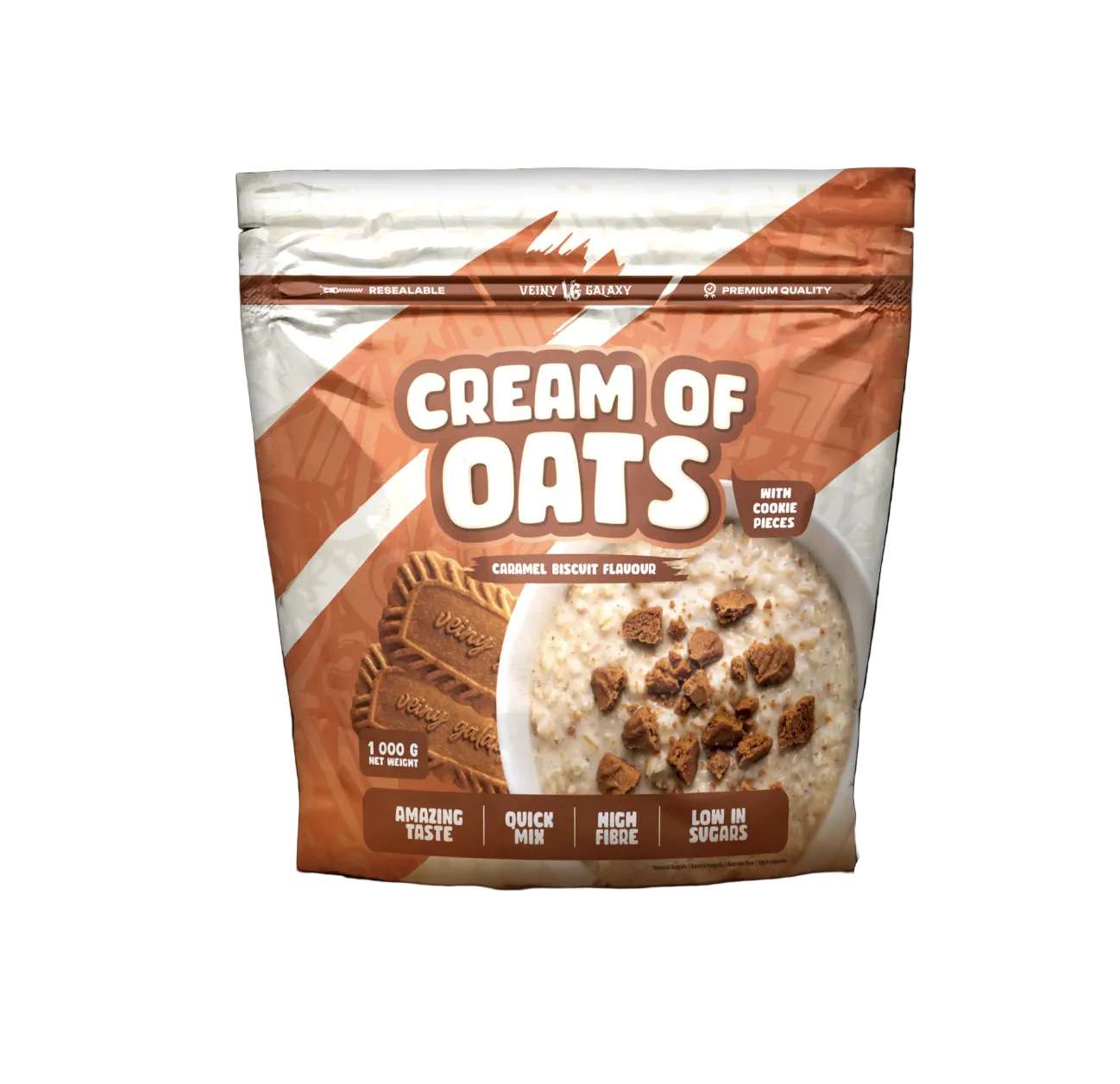 Veiny Galaxy Cream of Oats 1000g - Caramel Biscuit Flavour