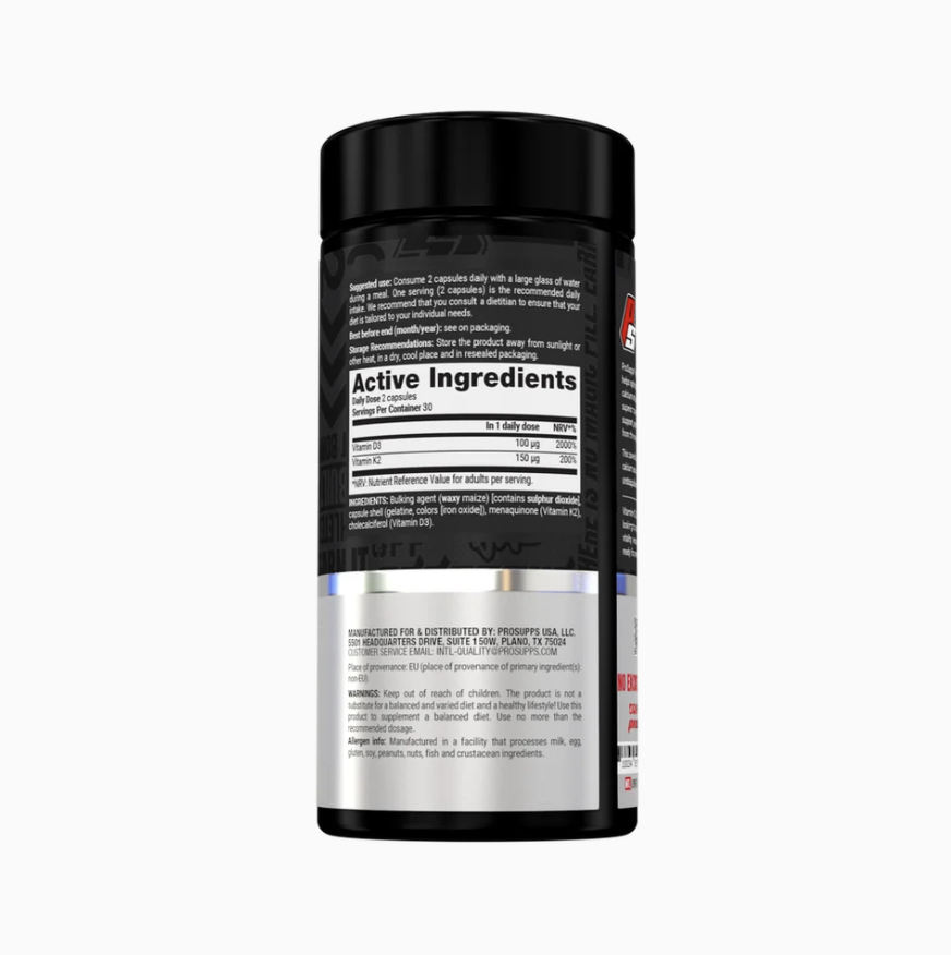 ProSupps Vitamin K2 & D3 – Active Ingredients & Nutritional Info