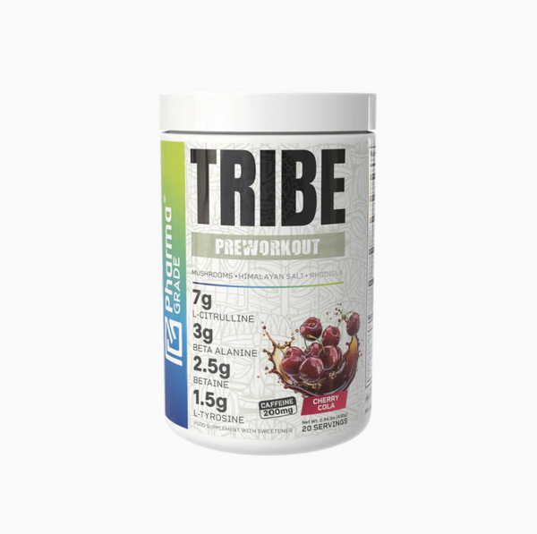 Pharma Grade TRIBE Pre-Workout Cherry Cola 430g 20 Servings