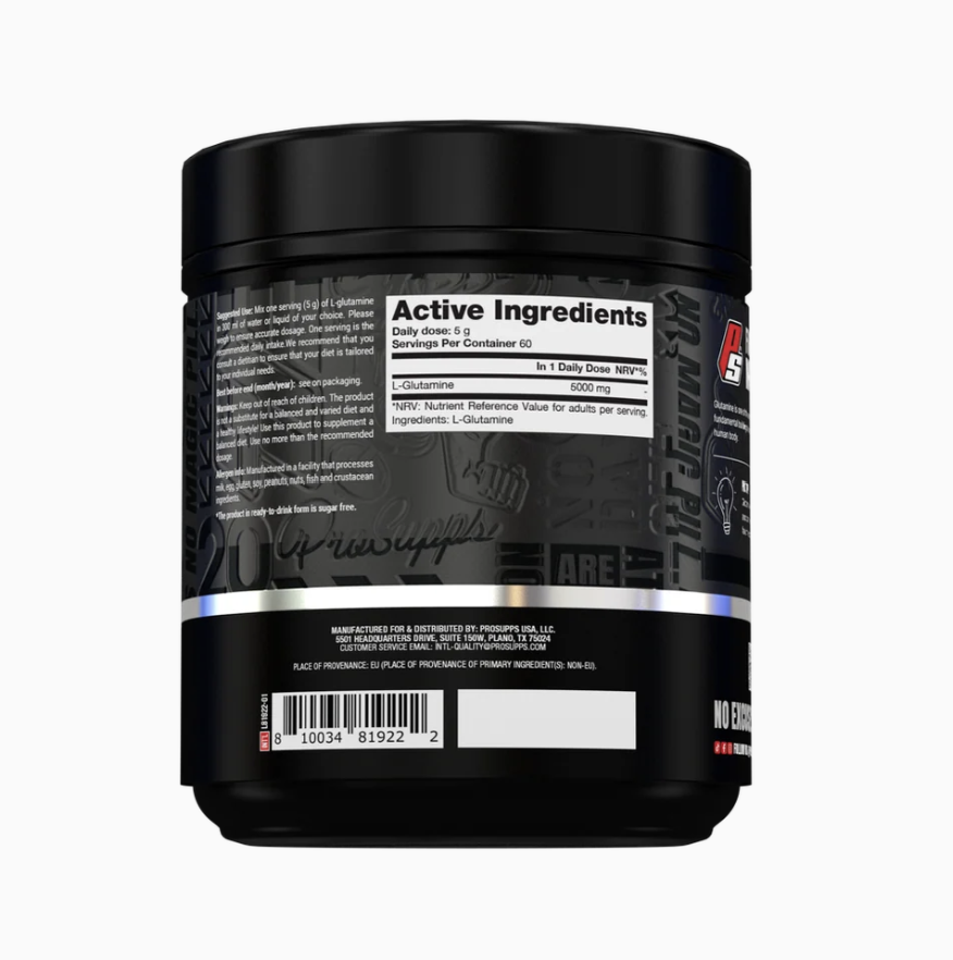 ProSupps Glutamine 300g – Active Ingredients & Nutritional Info