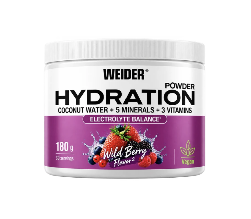 Weider Hydration Powder 180g Wild Berry – față