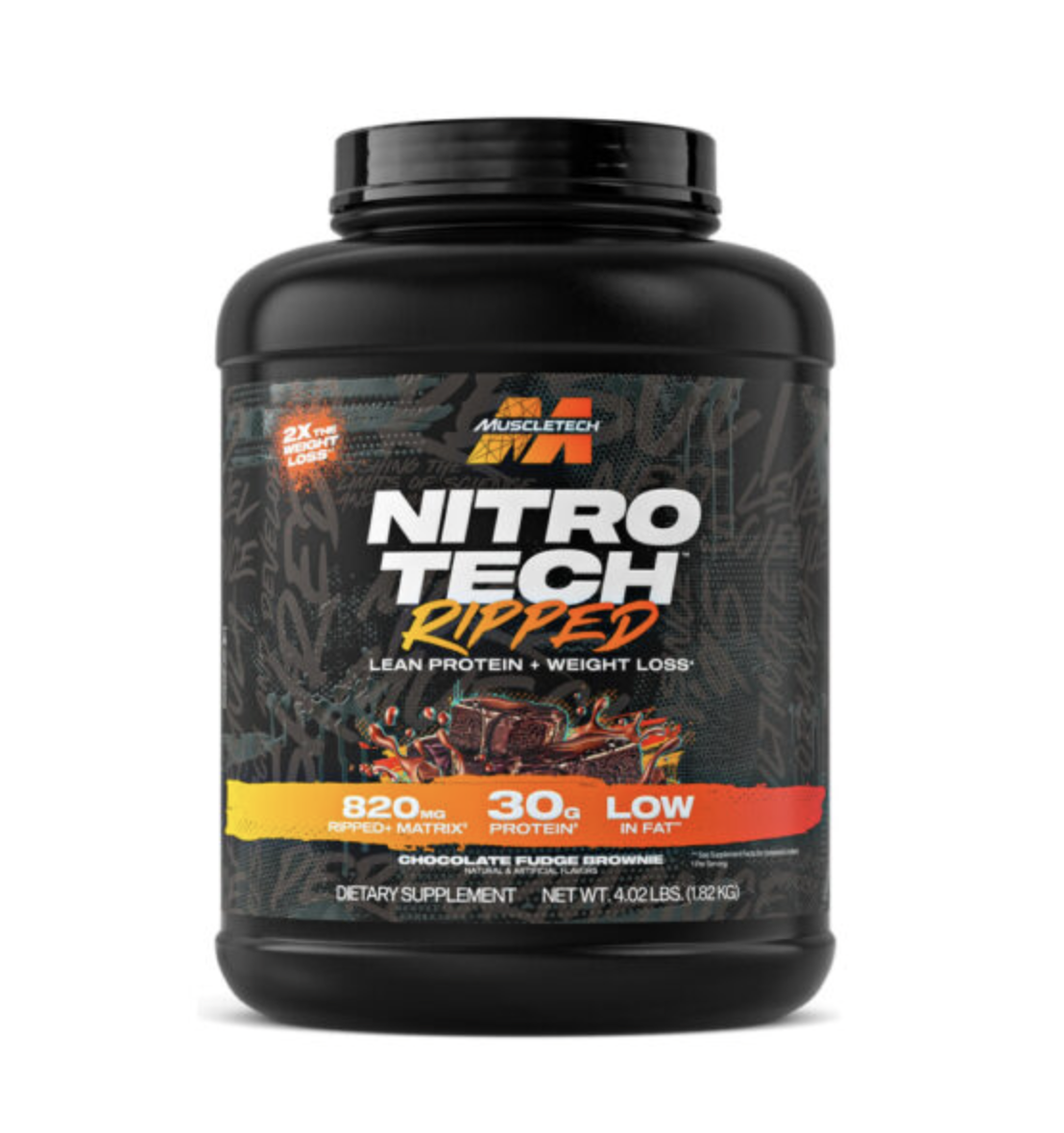 MuscleTech Nitro-Tech Ripped Chocolate Fudge Brownie, recipient