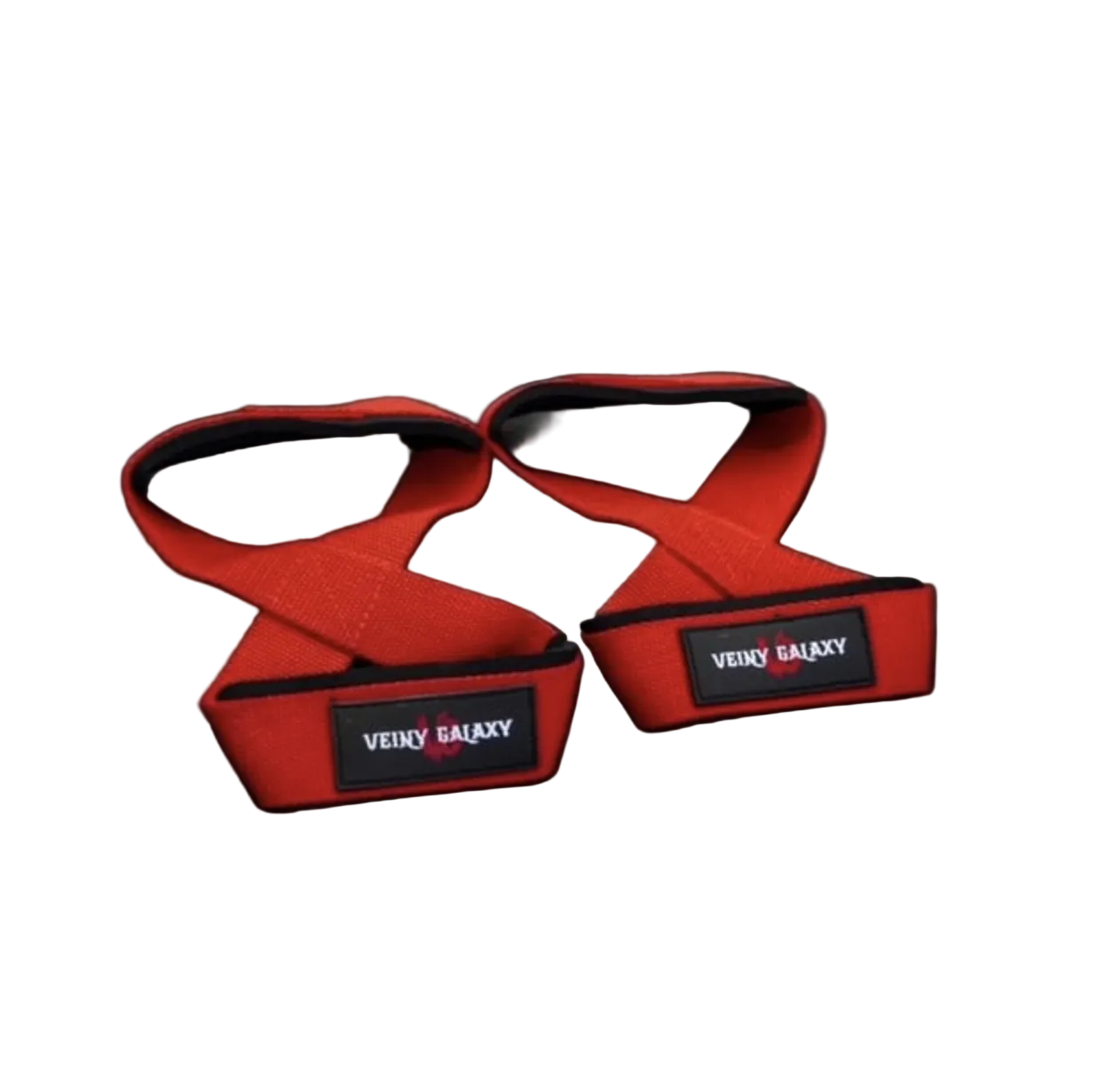 Veiny Galaxy Figure 8 Lifting Straps rosu negru