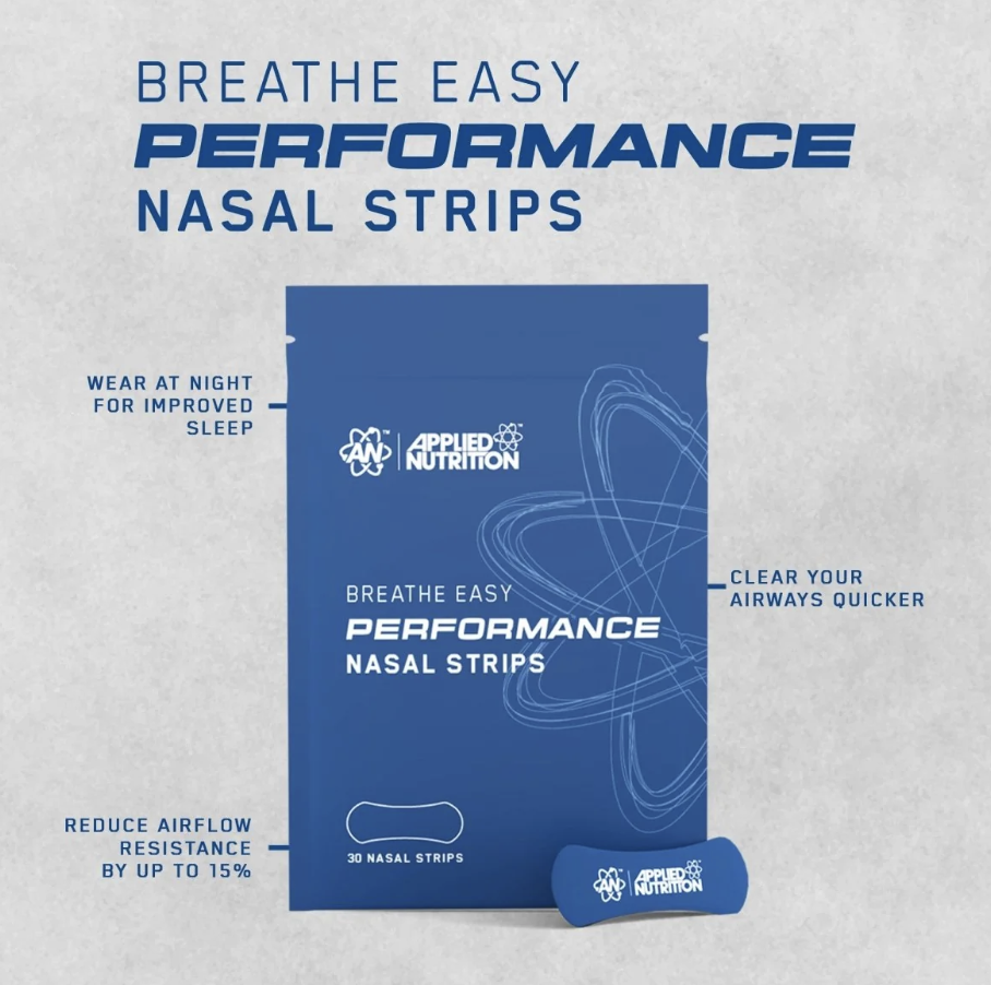 Applied Nutrition Breathe Easy Performance Nasal Strips, pachet cu 30 de benzi nazale