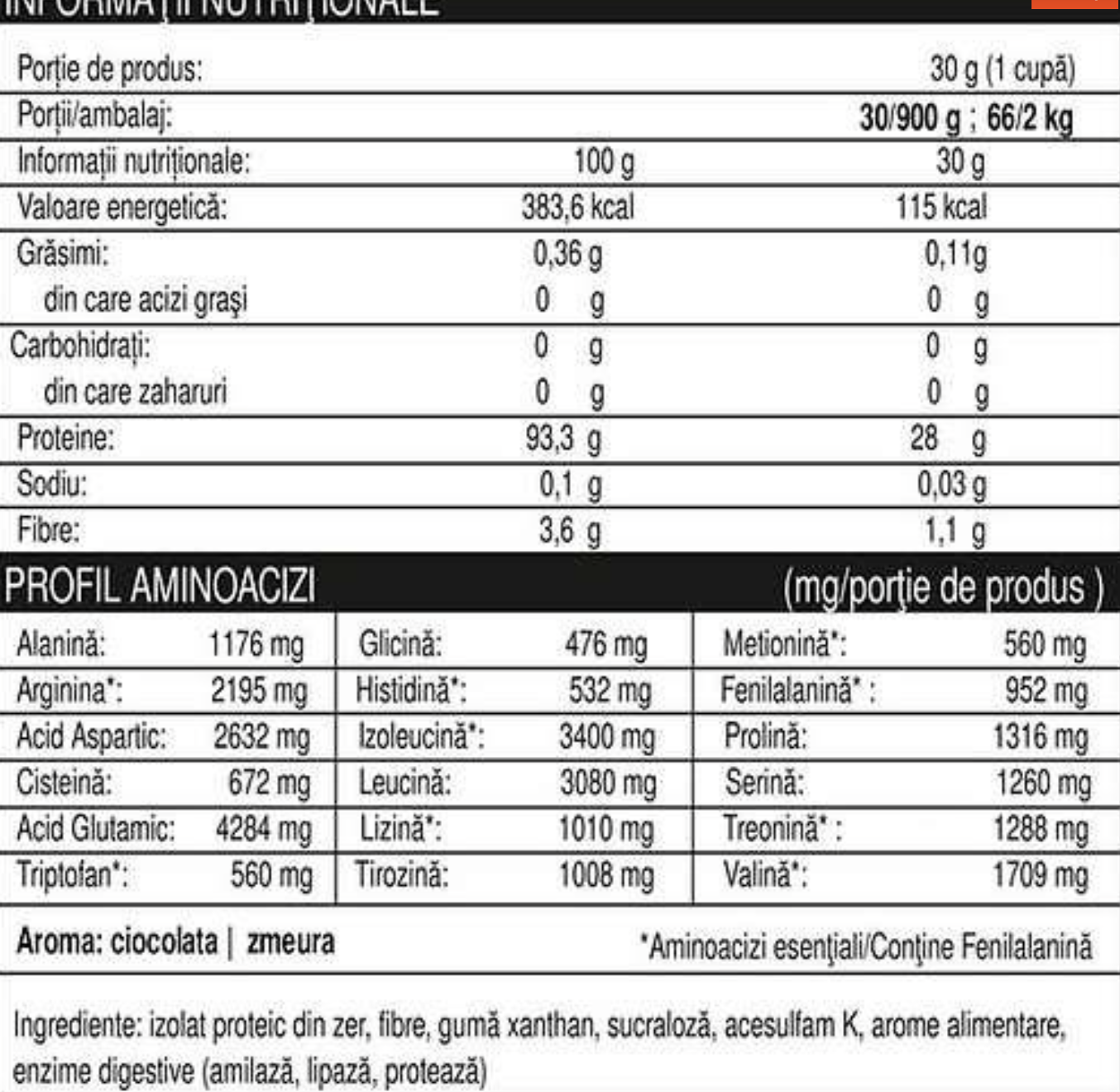 Natural Plus Iso Pure Protein – 900g