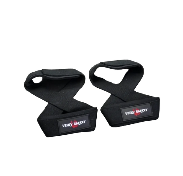 Veiny Galaxy Figure 8 Lifting Straps negru
